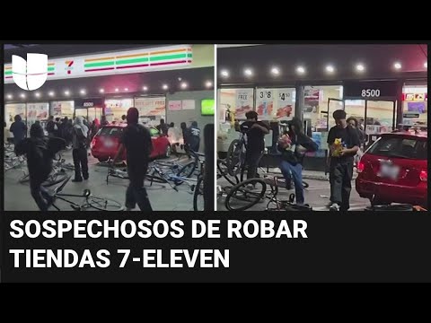 ¿Los has visto? Publican fotos de sospechosos de robos masivos en tiendas 7-Eleven en California