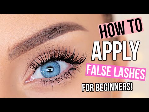 How To Apply False Eyelashes For Beginners!
