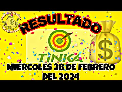 RESULTADO TINKA DEL MIÉRCOLES 28 DE FEBRERO DEL 2024 /LOTERÍA DE PERÚ/