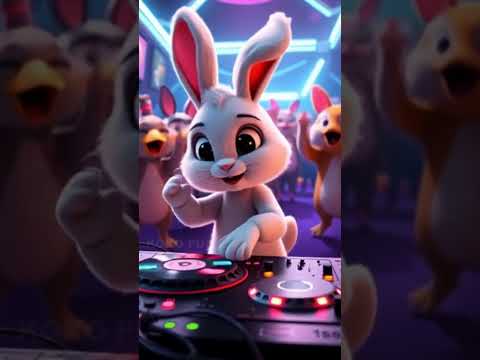 Rabbit  DJ  Funny dance   #funny #bunny #bunnycomedy #shorts #ai #aianimation #trending #cute