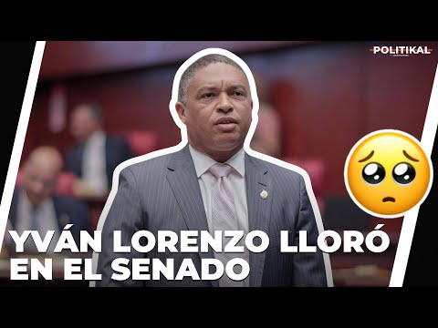 YVÁN LORENZO LLORA AL DESPEDIRSE DEL SENADO