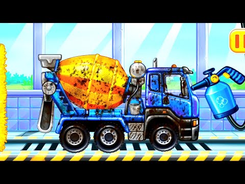 PERMAINAN EDUKASI ANAK MERAKIT DAN MENCUCI KENDARAAN MOBIL MOLEN | GOKIDS