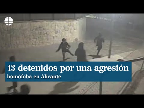 Trece detenidos, nueve menores, por una brutal agresión homófoba en Alicante