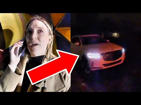 Woman TOTALS Brand New Car & Gets Arrested!