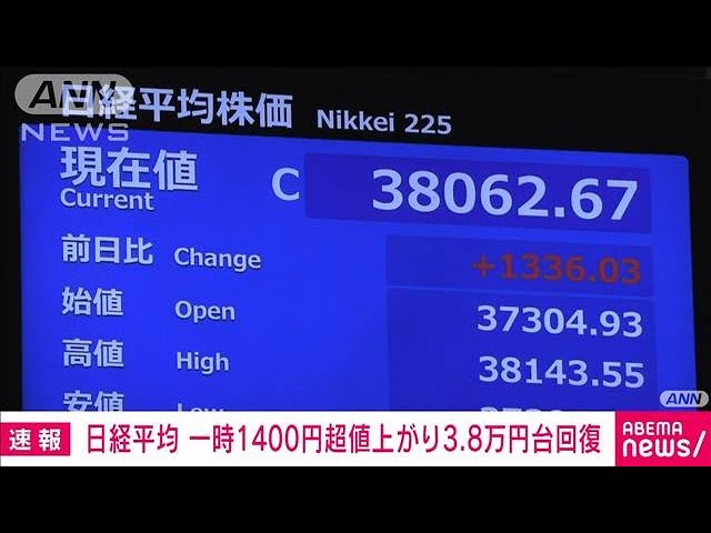 Image of Nikkei Ditutup pada 38.062, Mengakhiri Penurunan Dua Minggu