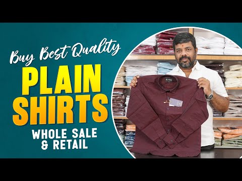 Buy Best Quality Plain Shirts Collection | 1 Piece Courier Available | BSG Garments Hyderabad