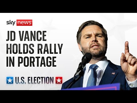 Watch live: JD Vance holds a campaign rally in Michigan
