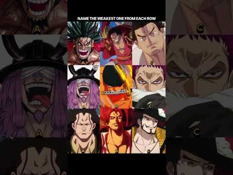 Hardest question ever to choose one weak character in each row 🥶 | #chooseweakcharacterineachrow