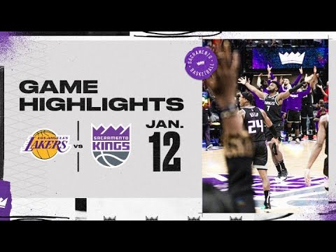 Kings Highlights vs. Los Angeles Lakers 1.12.22 video clip 