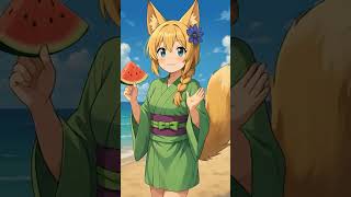 スイカ割ってみた！　#vtuber #aivtuber