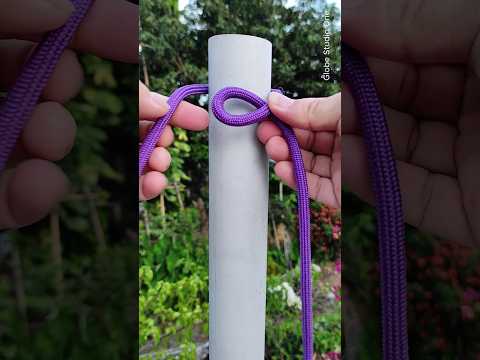 Very simple and strong knot for daily use #diy #camping #knotskill