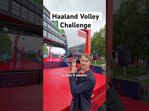Annonse| Haaland Volley Challenge ⚽️👀 #fotball #shorts #foryou #haaland #fotballnorge