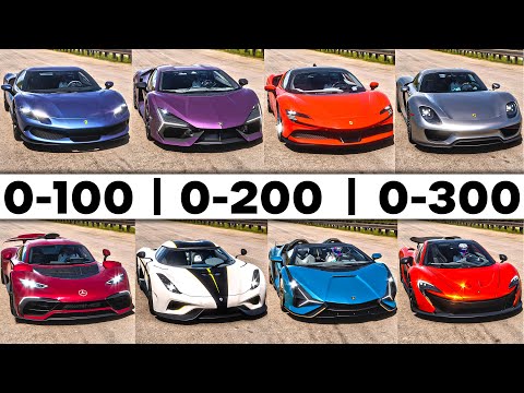 FH5 Acceleration Battle | Revuelto, SF90, 918, Regera, Laferrari, P1, 296 GTB, AMG One & More!