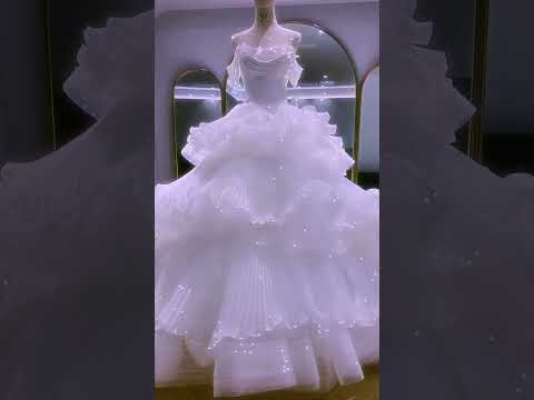 "Where Dreams Turn to Dresses – White Bridal Edition.#shorts  #shortsvideo  #shortsfeed