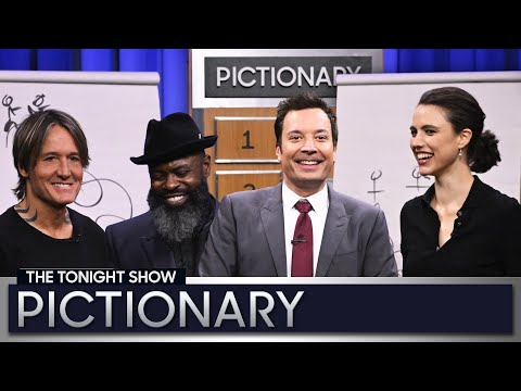 Pictionary with Keith Urban and Margaret Qualley | The Tonight Show Starring Jimmy Fallon