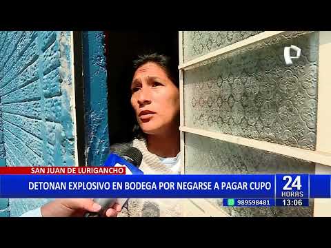 ¡Increíble resiliencia! Explosión en bodega de SJL en pleno Estado de Emergencia