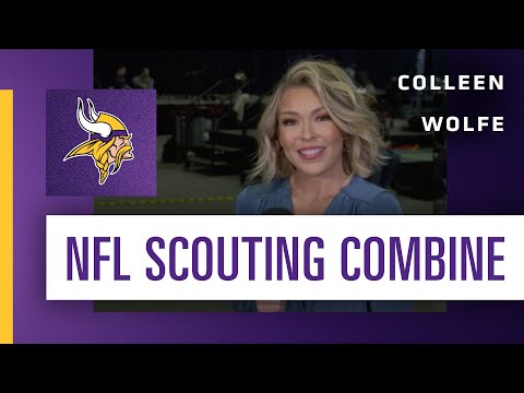 Colleen Wolfe Talks About 'Fun & Strangeness' of NFL Combine, Excitement Over New Vikings Leadership video clip