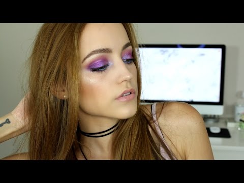 Iridescent Purple & Blue Glitter | Makeup Tutorial
