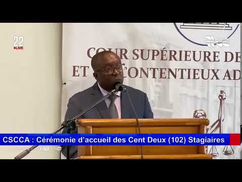 CSCCA : Cérémonie d’accueil des Cent Deux (102) Stagiaires récemment recrutés par voie de Concours.