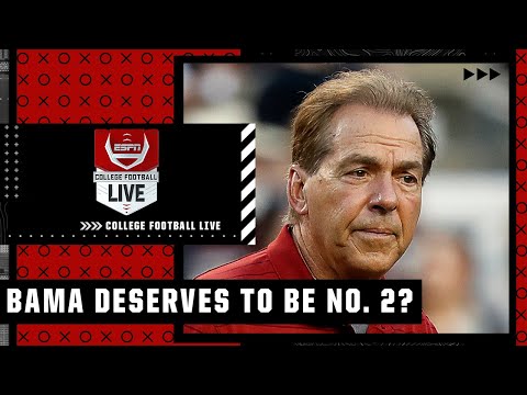 What's the craziest part of Alabama being ranked No. 2? | College Football Live