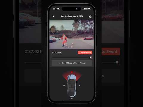 Santa caught on Tesla Dashcam