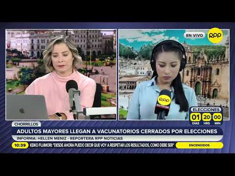 Chorrillos: adultos mayores acudieron a vacunatorios que estaban cerrados por las elecciones