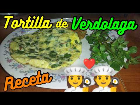 Receta: Tortilla de Verdolaga