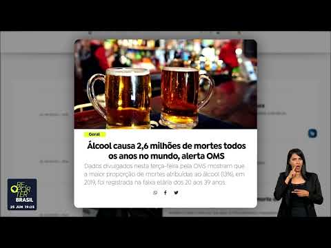 2,6 milhões de pessoas morrem por ano em decorrência do consumo de álcool