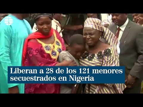Liberan a 28 de los 121 menores secuestrados en Nigeria