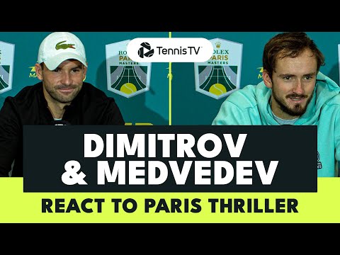 Grigor Dimitrov & Daniil Medvedev React To Rollercoaster Match 🗣 | Paris 2023