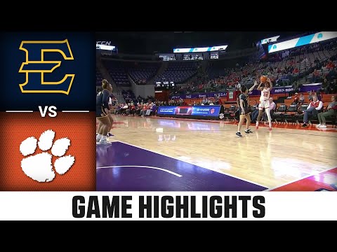 East Tennessee State vs. Clemson Game Highlights | 2023-24 ACC Women’s Basketball