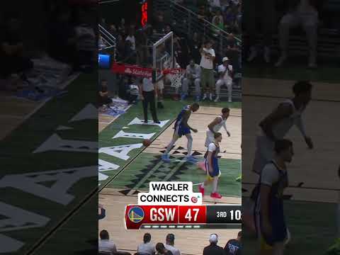 키튼 와글러가 3점슛을 성공시키며 프리시즌 첫 득점을 기록했다