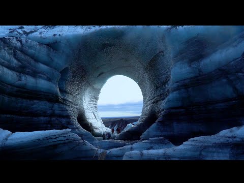 Camino a las cuevas de hielo del volcán Katla