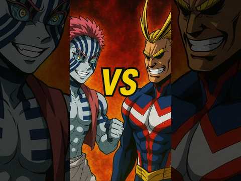 AKAZA VS ALL MIGHT 🕊️ deadliest demon faces the symbol of peace #demonslayer #myheroacademia