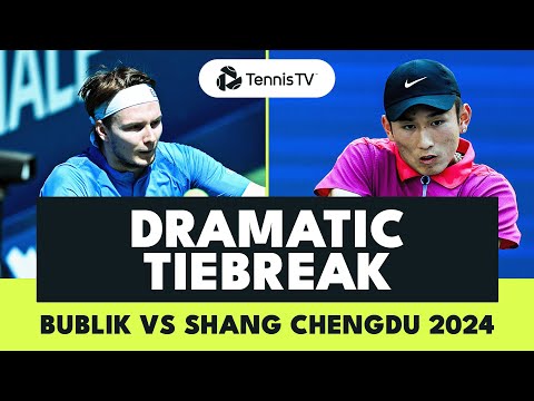 Alexander Bublik vs Juncheng Shang Dramatic Tiebreak! | Chengdu 2024