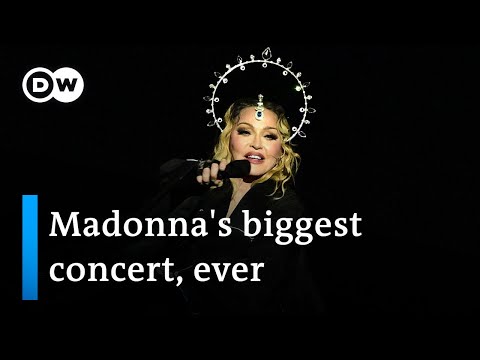 Madonna gives free concert to 1.6 million people on Brazil's Copacabana beach | DW News