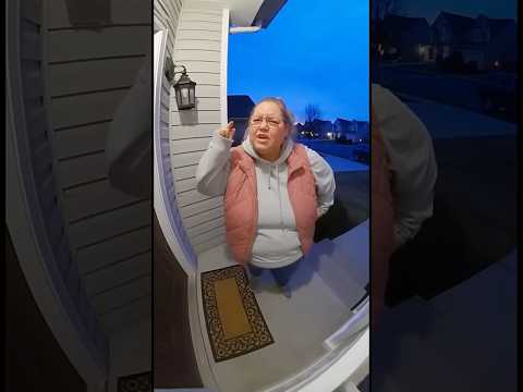 HOA Karen vs. Porch 🤣 #doorbell #funny #subscribe #crazy #viral
