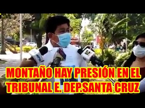 DIPUTADO MONTAÑO HAY PRESIÓN DENTRO DEL TRIBUNAL ELECTORAL DEPARTAMENTAL DE SANTA CRUZ