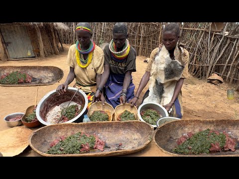 Cooking Chicken & Rice for 19 Children👩‍👧‍👦 African Village Mother’s Morning Routine in the Desert🏜️
