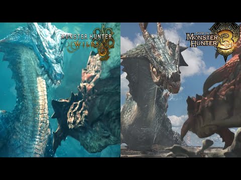 ラギアクルスの新映像にあるMH3(tri)オマージュを比較【モンハンワイルズ アプデ第二弾】
