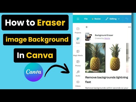 How to Remove Image Background in Canva with Background Eraser App | Step by Step Guide