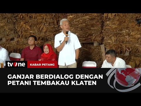 Ganjar Pranowo Kampanye Keliling Klaten bertemu Petani Tembakau