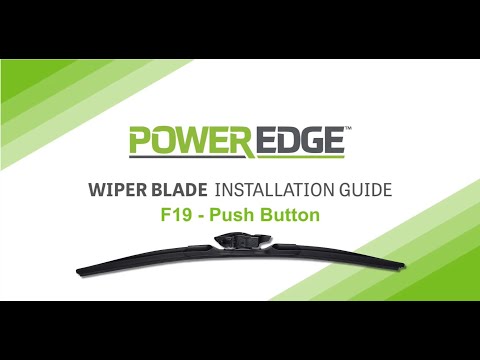 PowerEdge Wiperblades - F19 push button installation video