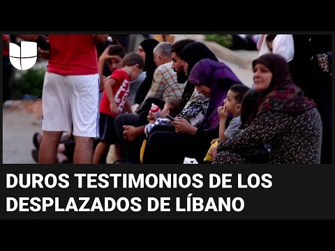 “Nuestra situación es como la de la basura”: los duros testimonios de los desplazados de Líbano