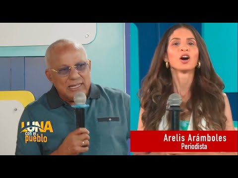 Roberto Tineo y Arelis Aramboles se enfrentan en el set a favor y en contra de la iglesia católica