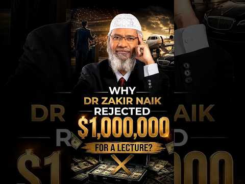 Why Dr Zakir Naik Rejected $1,000,000 For A Lecture??