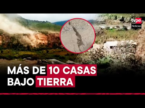 Yauyos: derrumbe de cerro sepulta más de 10 casas