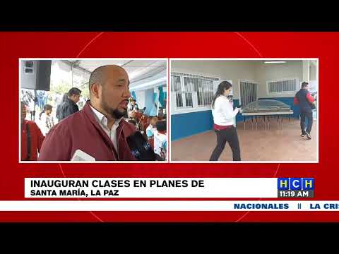 El ministro Daniel Sponda inaugura clases en planes de Santa María, La Paz