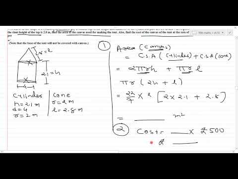 class 10 | maths | ch.13 | lect 3 | part 1 | surface area nd volume