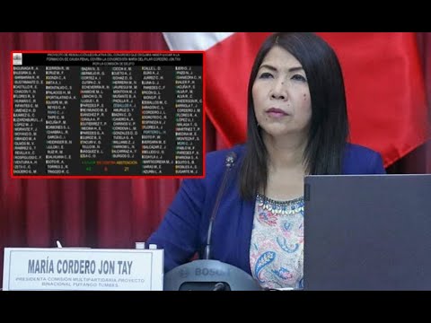 Congreso blinda a la parlamentaria María Cordero Jon Tay acusada de ‘mochasueldos’